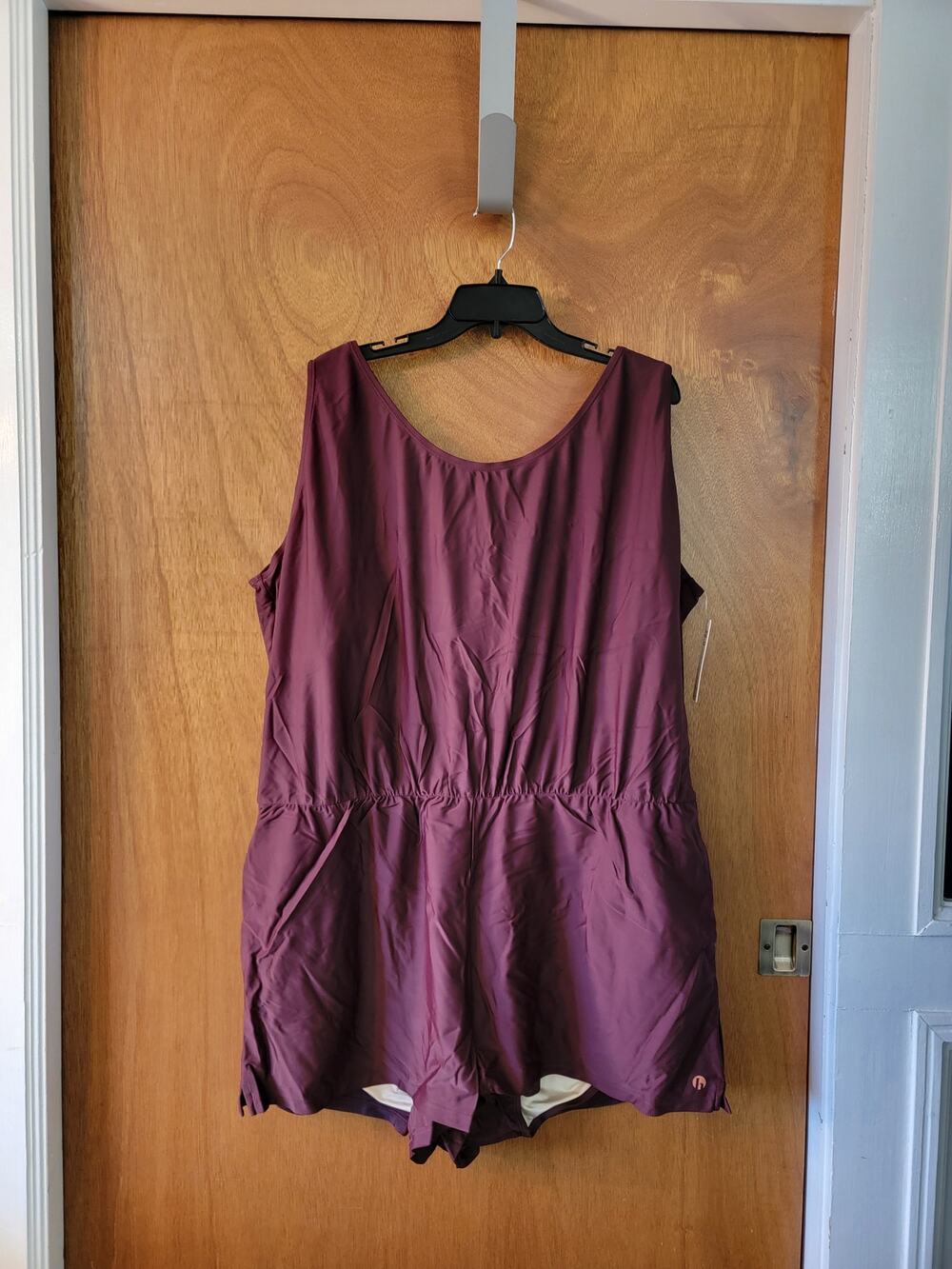 NWT Honeymark Sage swim Romper Dark Maroon 5XL